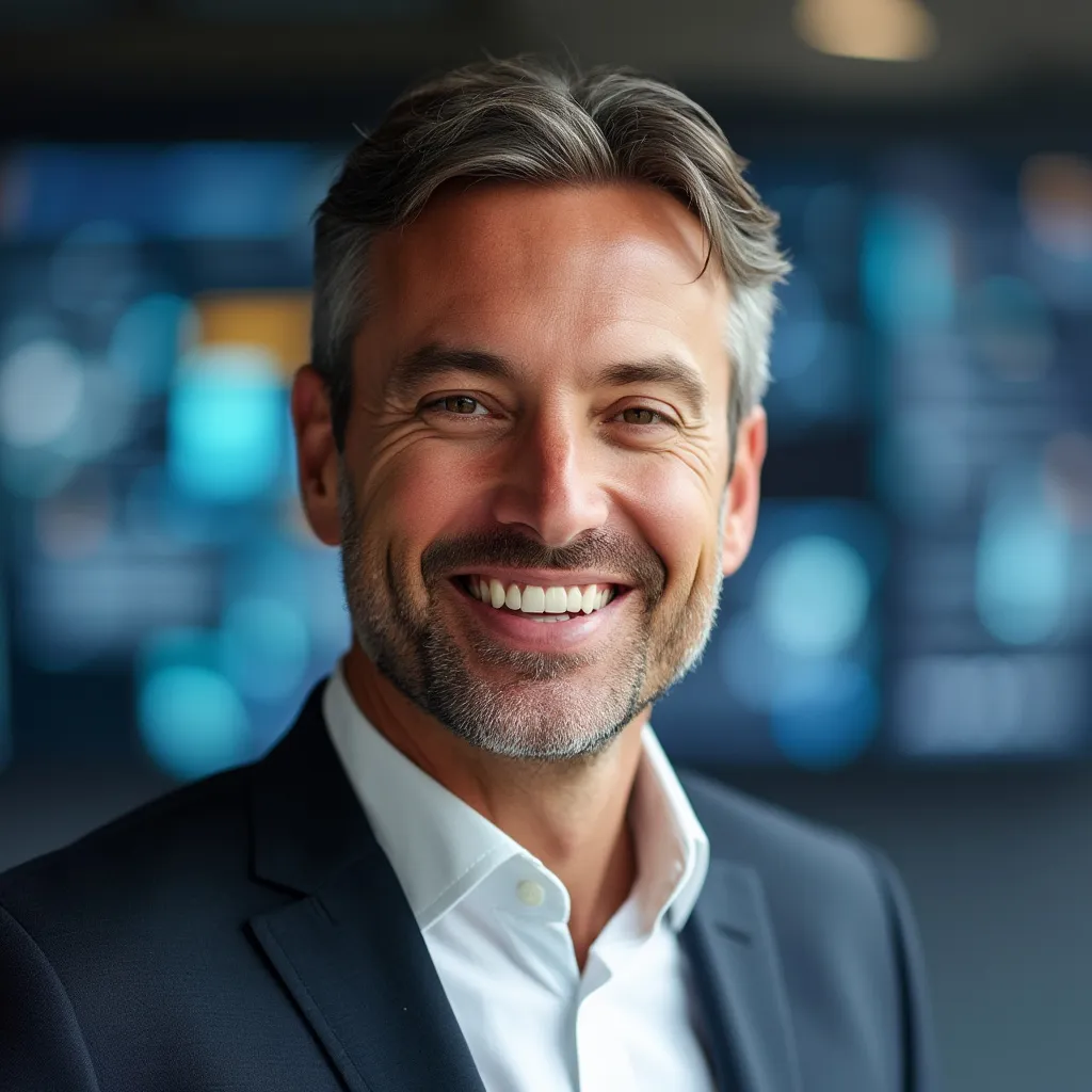Portrét klienta CEO technologické firmy